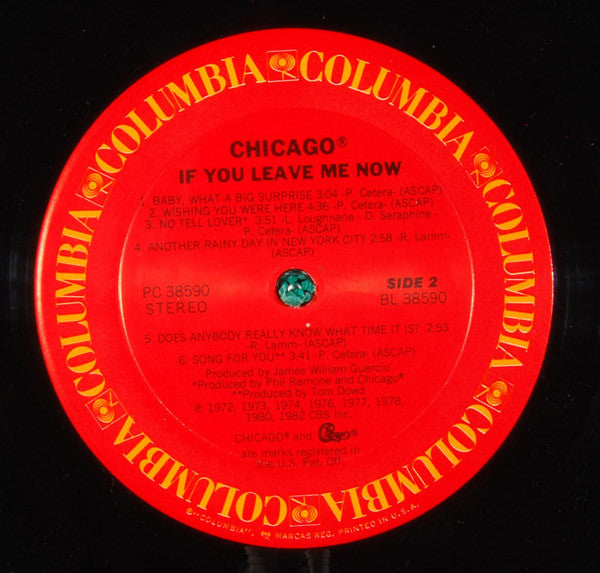 Chicago - If You Leave Me Now (LP) (Mint (M)) USED