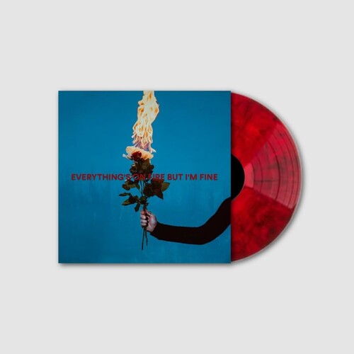As December Falls - Everything's On Fire But I'm Fine LP (Explicit Lyrics, Colored Vinyl, Red)