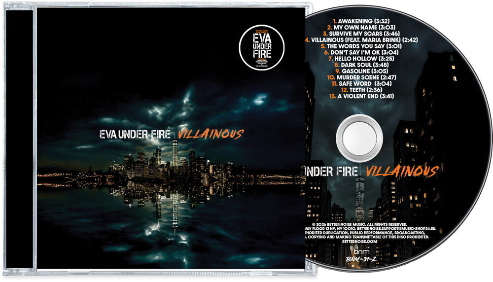 Eva Under Fire - Villainous CD (Preorder: Ships July 10, 2026)