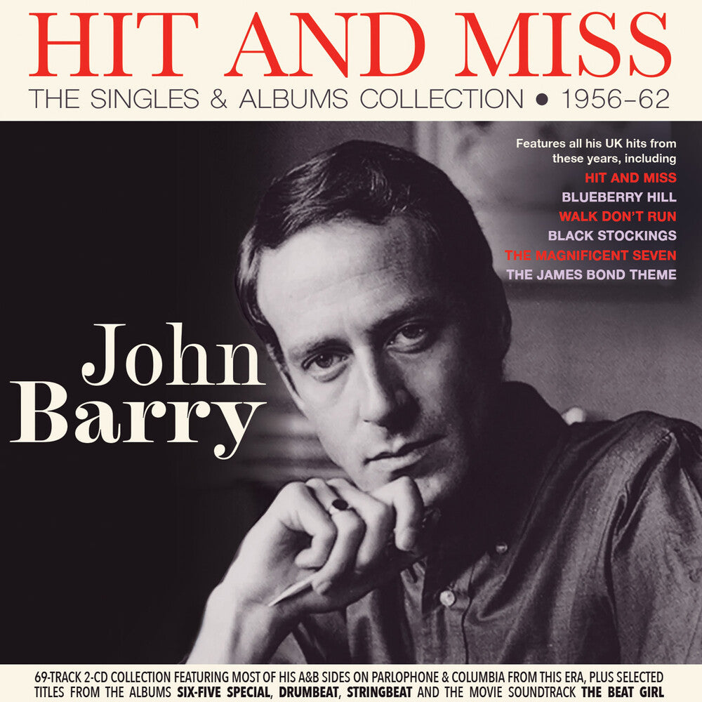 John Barry - Hit And Miss: Singles & Albums Collection 1956-62 CD (Preorder: Ships June 5, 2026)