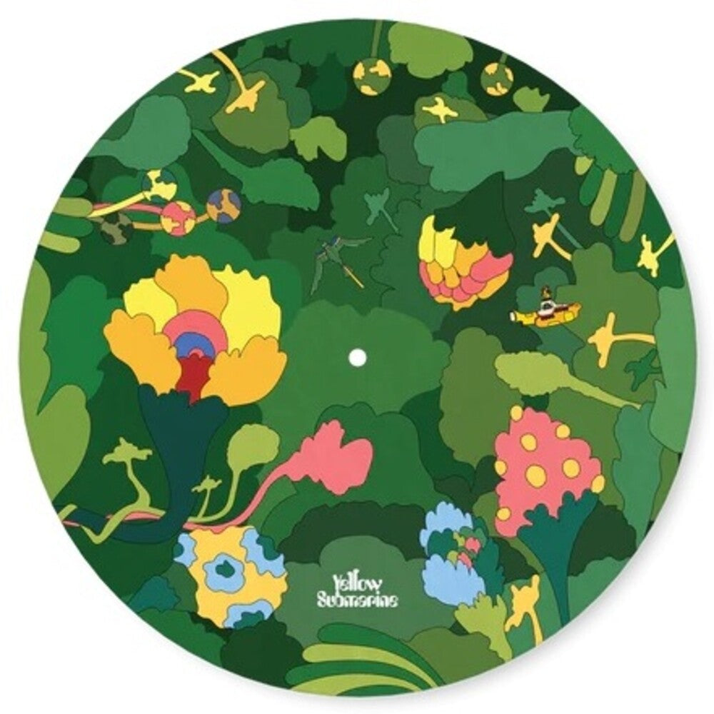 Beatles Yellow Sub Record Mat Pepperland Woods - Beatles Yellow Sub Record Mat Pepperland Woods Vinyl Accessories
