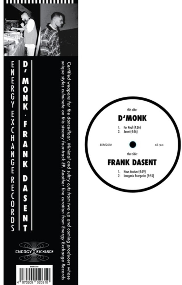 D'monk X Frank Dasent - D'monk X Frank Dasent 12" (Ep)