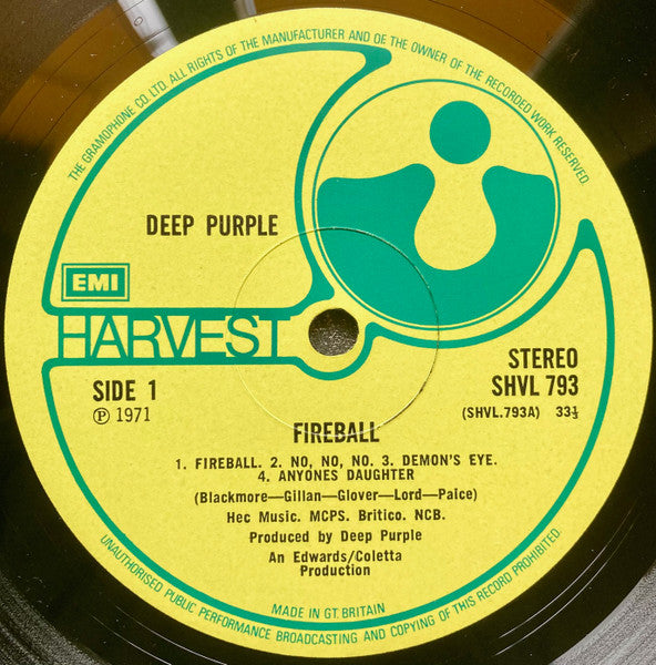 Deep Purple - Fireball (LP) (Near Mint (NM or M-)) USED