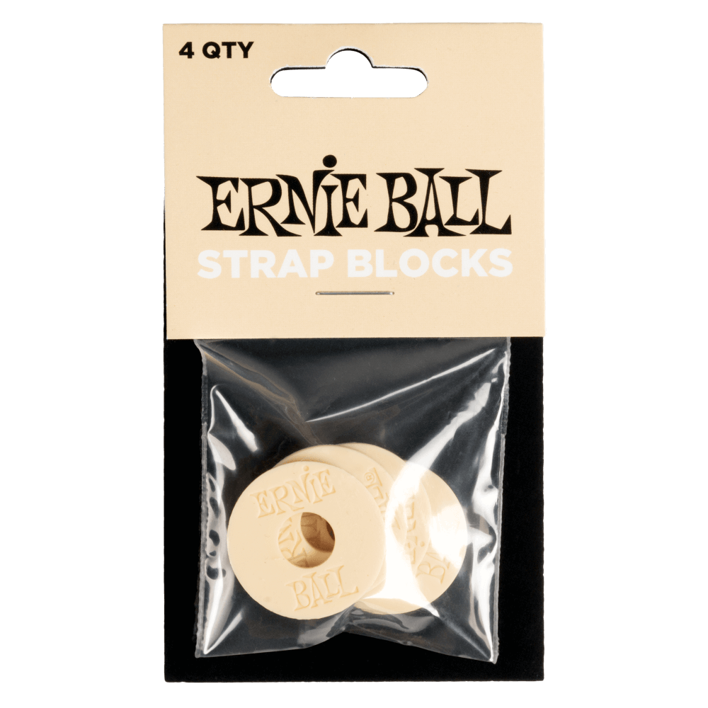 Ernie Ball - Strap Blocks - Cream - 4 Pack