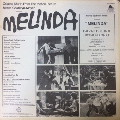 Jerry Butler And Jerry Peters - Melinda (Original Music From The Motion Picture) (LP) (Mint (M)) USED