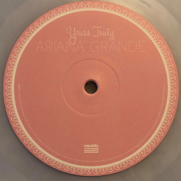 Ariana Grande - Yours Truly (LP) (Near Mint (NM or M-)) USED