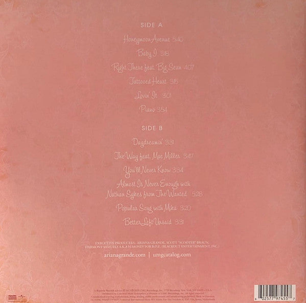 Ariana Grande - Yours Truly (LP) (Near Mint (NM or M-)) USED