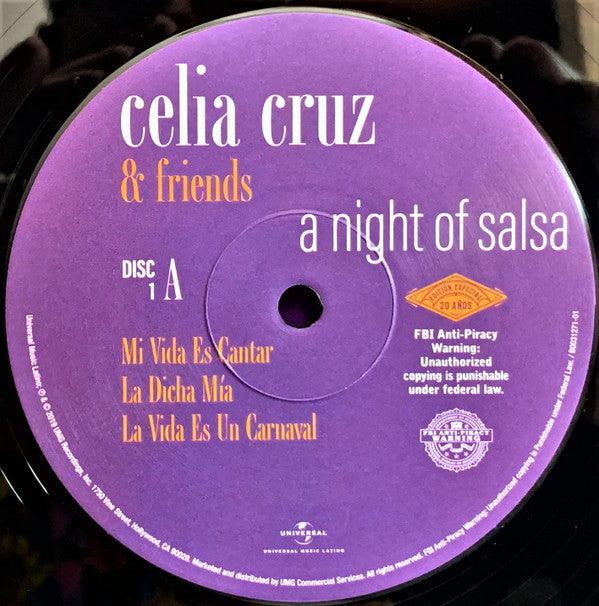 Celia Cruz & "A Night Of Salsa" Friends - A Night Of Salsa (2xLP) (Near Mint (NM or M-)) USED