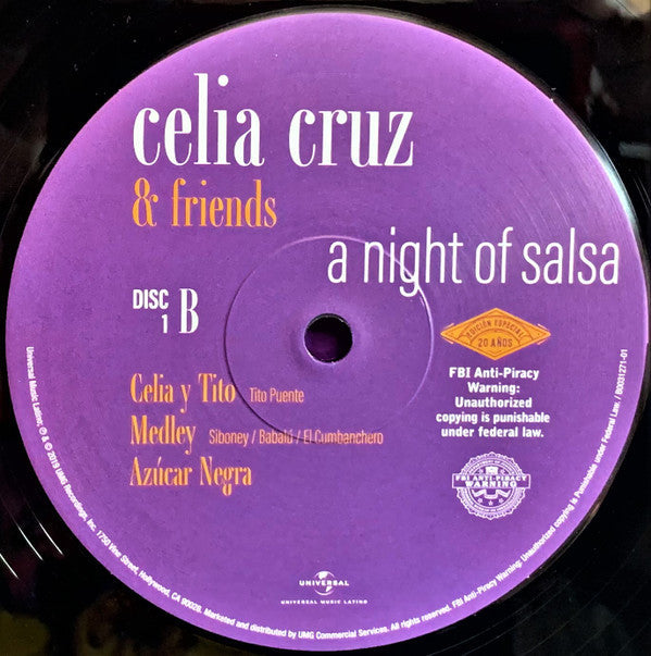 Celia Cruz & "A Night Of Salsa" Friends - A Night Of Salsa (2xLP) (Near Mint (NM or M-)) USED