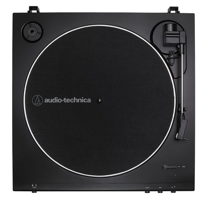 Audio-Technica AT-LP60X-GM Fully Automatic Belt-Drive Stereo Turntable (Gunmetal/Black) with Heritage Record Preservative & Cleaning Kit
