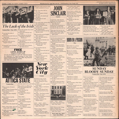 John Lennon & Yoko Ono / The Plastic Ono Band With Elephants Memory Plus Invisible Strings - Some Time In New York City (2xLP) (Very Good Plus (VG+)) USED