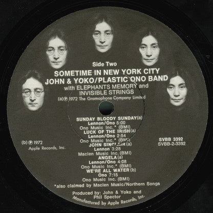 John Lennon & Yoko Ono / The Plastic Ono Band With Elephants Memory Plus Invisible Strings - Some Time In New York City (2xLP) (Very Good Plus (VG+)) USED