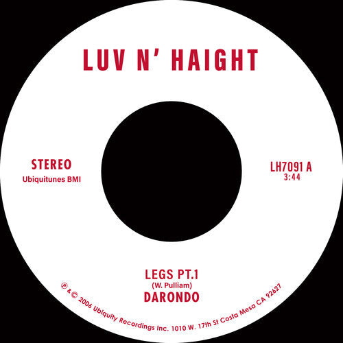 Darondo - Legs Pt. 1 b/w Let My People Go 7"