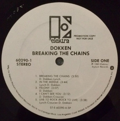 Dokken - Breaking The Chains (LP) (Very Good (VG))