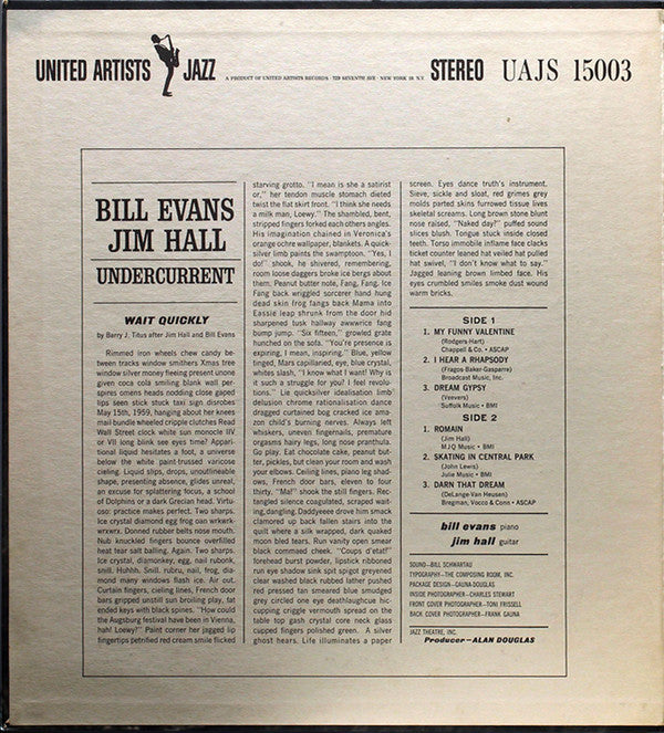 Bill Evans - Jim Hall - Undercurrent (LP) (Near Mint (NM or M-)) USED