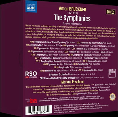 Bruckner Orchestra Linz - Bruckner: Symphonies Nos. " 0 "‚Äì9 18CD