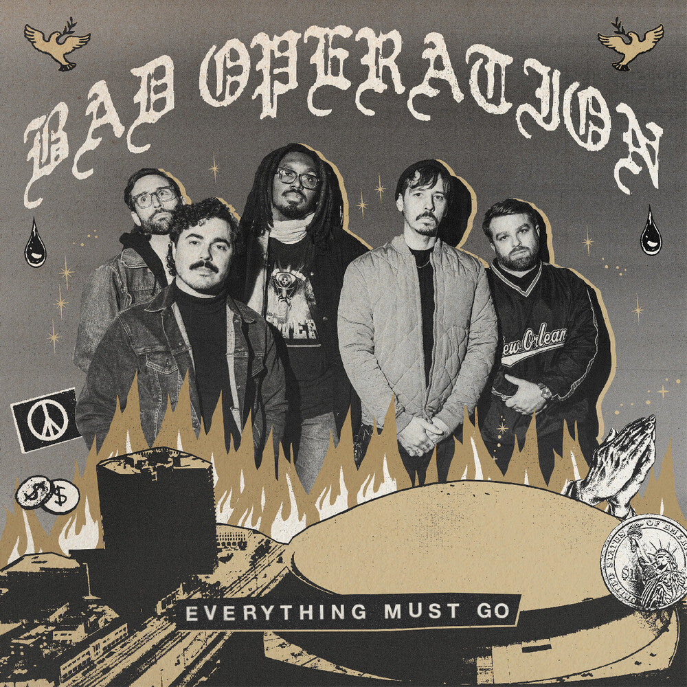 Bad Operation - Everything Must Go - Gold LP (Colored, Gol, Download Included)