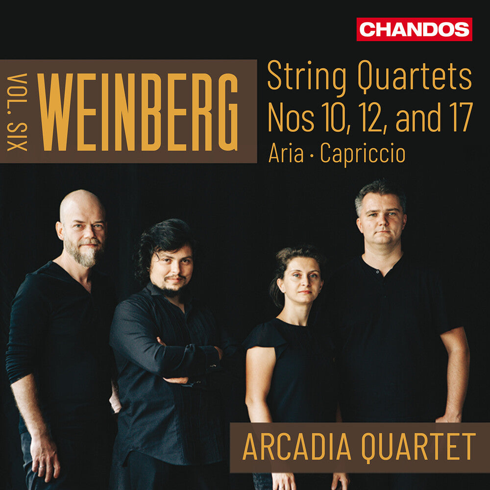 Arcadia Quartet - Weinberg: String Quartets Vol. 6 CD (Preorder: Ships June 5, 2026)