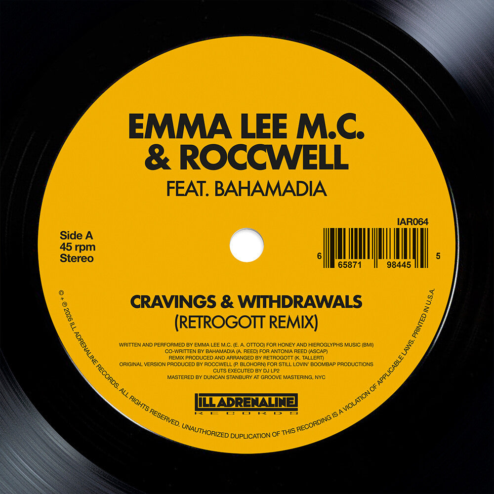 Emma Lee M.C. & Roccwell - Cravings & Withdrawals 7" (feat. Bahamadia, Retrogott Remix)
