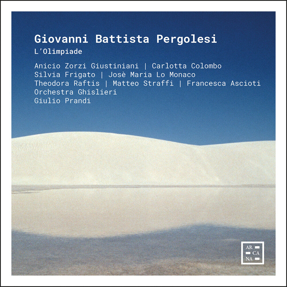 Anicio Giustiniani  Zorzi - Pergolesi: L'olimpiade CD (Preorder: Ships July 17, 2026)