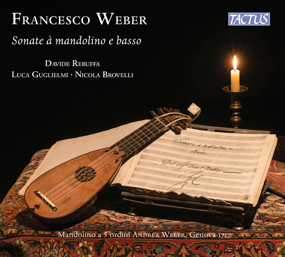 Davide Rebuffa - Weber: Sonate A Mandolino E Basso CD (Preorder: Ships August 7, 2026)