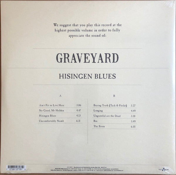 Graveyard  - Hisingen Blues (LP) (Near Mint (NM or M-)) USED