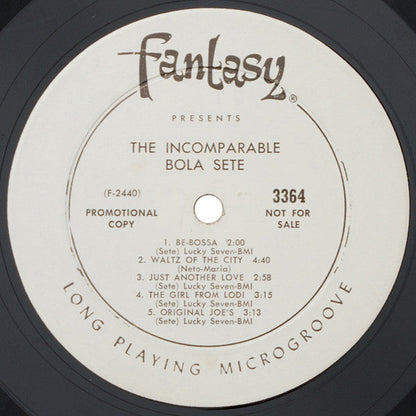 Bola Sete - The Incomparable Bola Sete (LP) (Very Good Plus (VG+)) USED