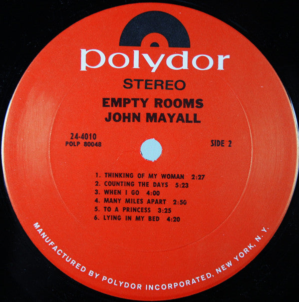 John Mayall - Empty Rooms (LP) (Near Mint (NM or M-)) USED