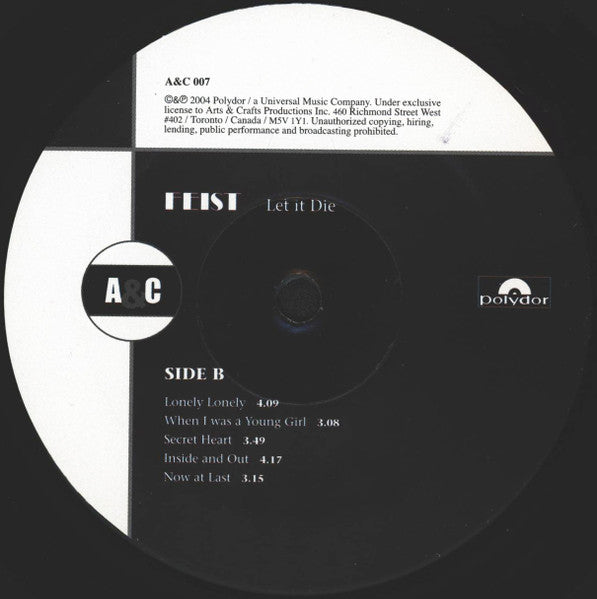 Feist - Let It Die (LP) (Very Good Plus (VG+)) USED