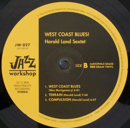 Harold Land - West Coast Blues! LP (180g, Audiophile, Limited Edition, Remastered, Jazz Workshop)