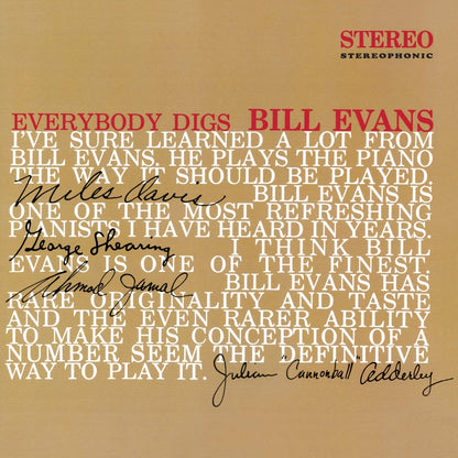 Bill Evans - Everybody Digs Bill Evans LP (180g, Red Vinyl)