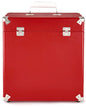 GPO Retro SWB18RED 12" Vinyl Record Case 35 Count Capacity with Removable Lid - Red